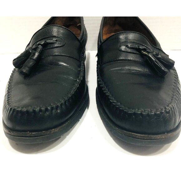 Allen Edmonds Black Slip On Tassel Loafers Comfort Shoes Men\'s 11.5D 49230 Italy main image 4